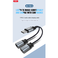 Converter Type-C to Type-C+AUX 3.5mm XO NB-R160B