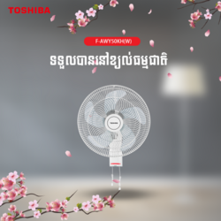 TOSHIBA Wall Mounted Fan White F-AWY50KH(W)