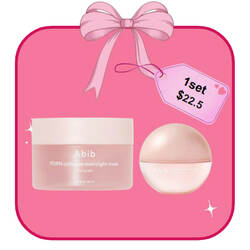 🔥Bundle includes : Abib PDRN Collagen Overnight Mask Firming Jelly 80ml  + Abib PDRN Collagen Lip Mask Glazed Jelly 11g