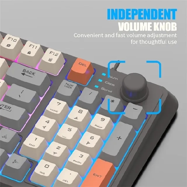 Gaming Keyboard LED K82 (ប្តូរព័ណភ្លើង LED បាន)