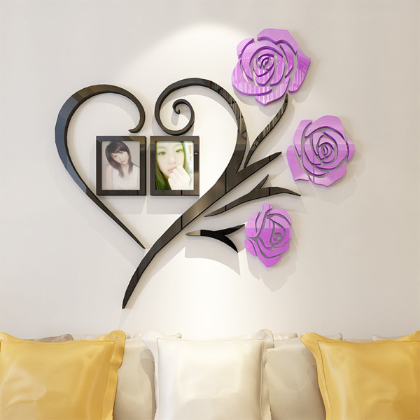 Family Love Rose Wall Deco