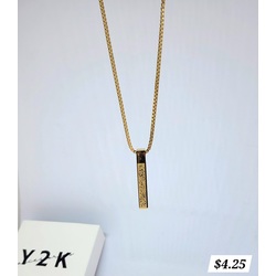 Bar Pendant Necklace