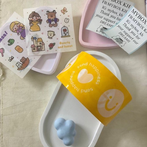 #TP12 Smiley Tape Yellow 50cm - 1PC