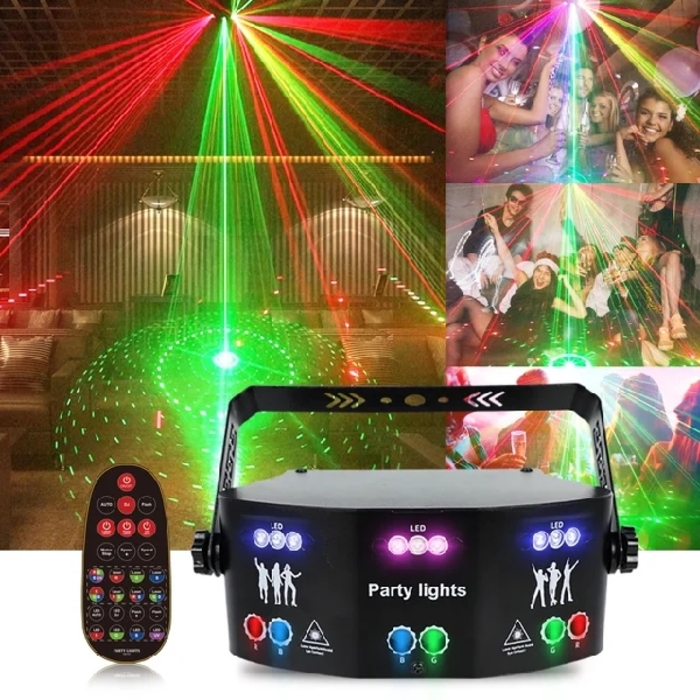 Disco Laser Light Dance through Music