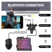 ឈុតដៃហ្គេមប្លូធូ(Keyboard+Mouse+Converter)