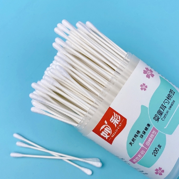 លំលីត្បាល់ត្រចៀក | 200pcs Baby Cotton Swaps