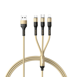 Cable Charger 3in1 REMAX RC-186th 2.1A (iP+Micro+Type-C) 9963