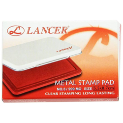 LANCER Stamp Pad Red Color-1PC