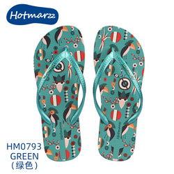Hotmarzz Toucan Green Flip Flop 