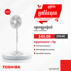 TOSHIBA Stand Fan White F-ASY50KH(W)