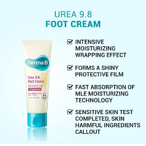 Derma B Urea 9.8% Foot Cream