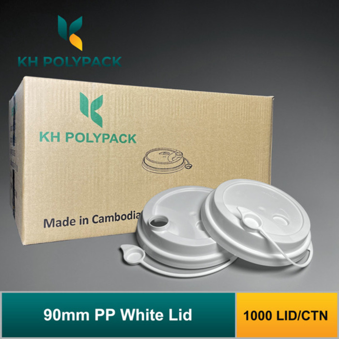 Cup lid 90mm white-1,000lids