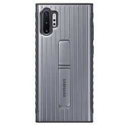 Case Galaxy Note 10 Plus Stand Cover Back Silver