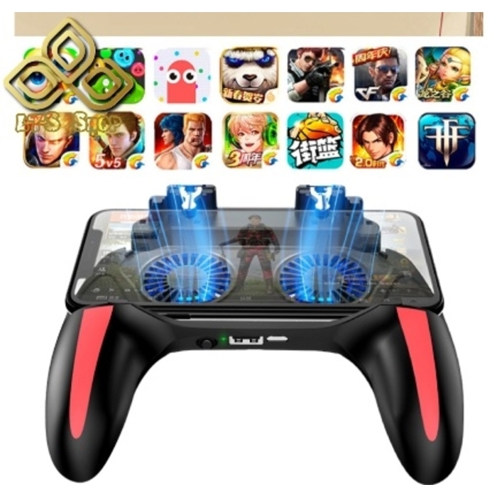 ដៃហ្គេមមានកង្ហារពីរ ថ្មទំហំ 5000 mAh (H10)