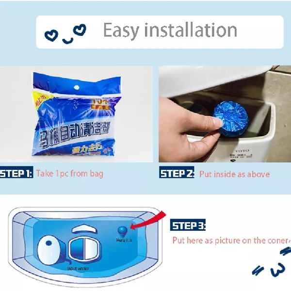 10PCS Toilet Bowl Cleaner 