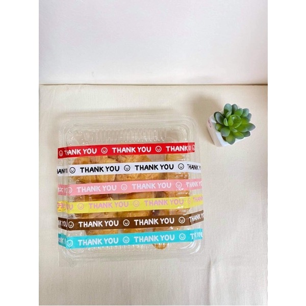 #TP13 Thank You Tape (Size Mini) White 50cm - 1PC