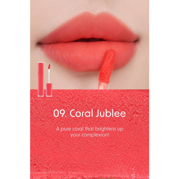 Rom&nd BLUR FUDGE TINT  # 09 Coral Jubilee 