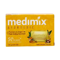 medimix AYURVEDIC Tumeric & Argan Oil Fast Acting Ayurveda 50 YEARS OF CELEBRATING SKIN 125g (4.41 OZ)
