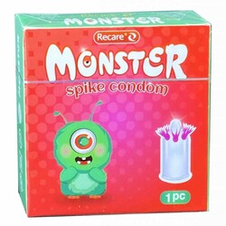 Recare Monster Red Condom ស្រោមអនាម័យ បន្លា ក្រហម (1pc)