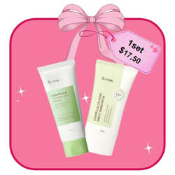 🔥Bundle includes : [iUNIK] Centella Calming Daily Sunscreen 60ml SPF50+ iUNIK Centella Calming Gel Cream 60ml