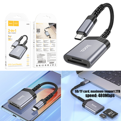 Converter Type-C to Card Reader 2in1 HOCO UA25 9795