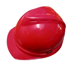 V Safety Helmet - Red