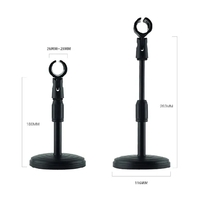 ជើងចាប់ម៉ៃក្រូហ្វូលើតុ Desk Microphone Stand