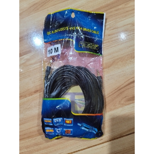 ខ្សែសំលេង 3.5mm ឈ្មោលសងខាង 10m