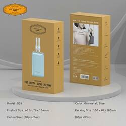 Konfulon Gold ថ្មជំនួយទំហំថ្ម 10000mAh កម្លាំងសាកលឿនបានដល់ 35W ម៉ូដែល : G01