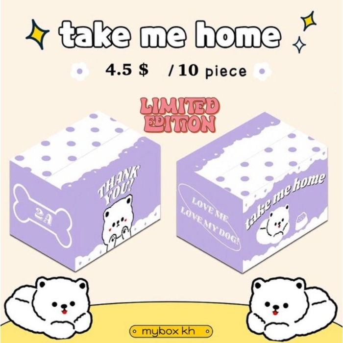 Take Me Home Box Size 2A 14x20x12cm - 1 Set (10PCS)