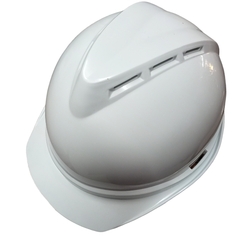 V Safety Helmet - White
