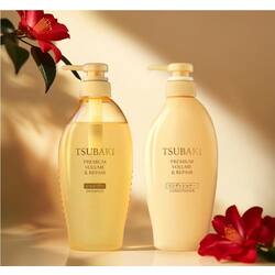 🔥Set-TSUBAKI Shampoo & Conditioner Set Bottle [Premium Volume & Repair]