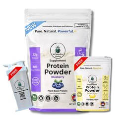 🔥Vegan - Pea Protein Blueberry Flavor-Free 210g Banana Protein-Free Bottle