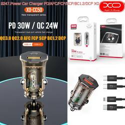 ឆ្នាំងសាកក្នុងឡាន អ៊ិចអូ CC50 PD+AFC+FCP+SCP+BC1.2+DCP ឈុត(C to iP) - (BC-13)