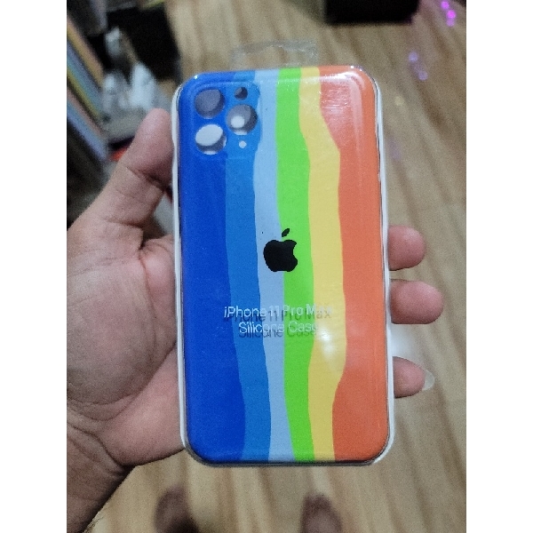 iPhone 11 Silicone Rainbow Phone Case