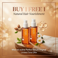 🔥Buy 1 Free 1 - Mise-en-scene Perfect Serum Original/សេរ៉ូមលាបសក់ - 80mL