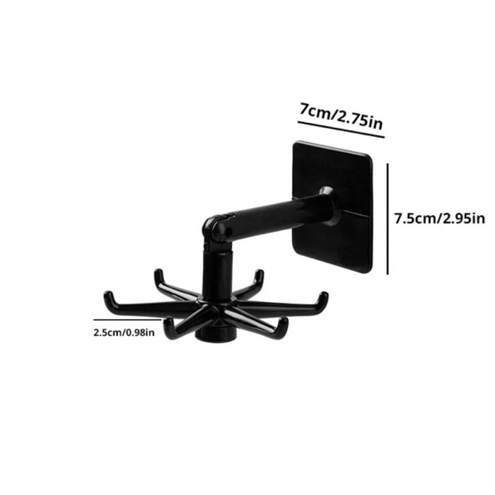 Folding Rotary Hexagon Hook Kitchen Nail