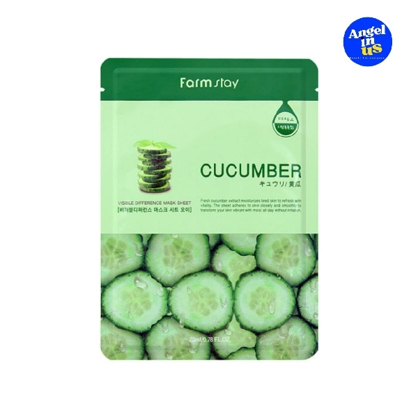 FARMSTAY Cucumber visible difference sheet mask/1sheet 