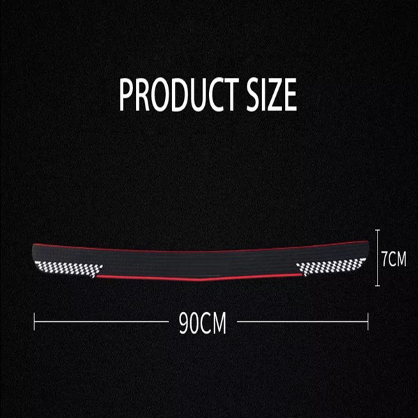 Black Auto Threshold Protection Anti Kick Strips 90CM 