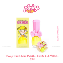 Pinky Paint Nail Polish - FRESH LEMON - C01