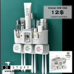 Wall Mounted Toothpaste Organizer