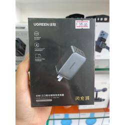 UGREEN 65W (USB-C x 2 & USB-A x1)