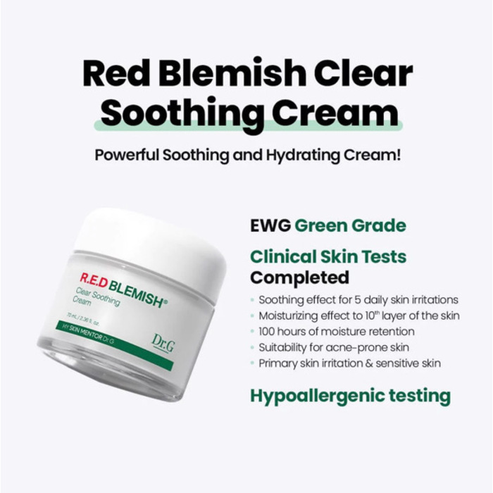 Dr.G Red Blemish Clear Soothing Cream 70ml