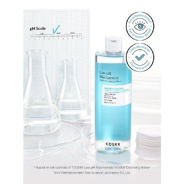 COSRX-Low pH Niacinamide Micellar Cleansing Water/Make up remover