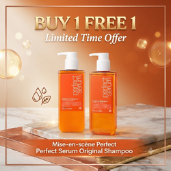 🔥Buy 1 Free 1 - MISE EN SCENE Perfect Original Shampoo/សាប៊ូកក់សក់ - 680ml