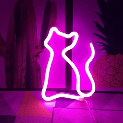 Cat Neon Light 9cmx12cm