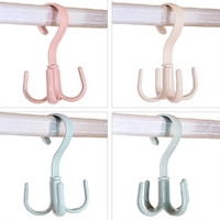 4PCS 360 Degrees Rotate 4 Hooks Hanger