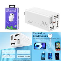 Power Charger Remax RP-U66 PD/QC(5A1C) 9948