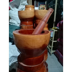 Big Wooden Mortar 046