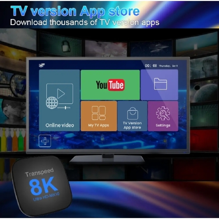 ដុំ Android ATV box Ram2GB Room 16GB តម្លៃតែ22$